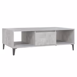 vidaXL Coffee Table Concrete Grey Engineered Wood Couch Accent Indoor Table