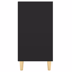 vidaXL Sideboard Black Engineered Wood Side Book Storage Cabinet Standing Rack - Additional view 6