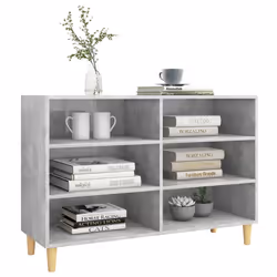 vidaXL Sideboard Concrete Grey Engineered Wood Storage Cabinet Standing Shelf - Additional view 4