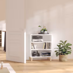 vidaXL Sideboard White Engineered Wood Furniture Storage Cabinet Side Cabinet