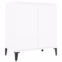 vidaXL Sideboard White Engineered Wood Book Storage Cabinet Indoor Furniture
