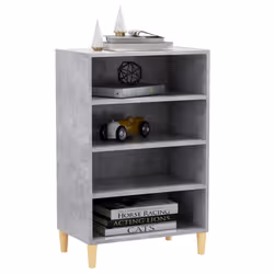 vidaXL Sideboard Concrete Grey Engineered Wood Storage Cabinet Home Furniture - Additional view 4