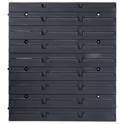 vidaXL Storage Bin Kit with Wall Panels 96 Piece Red and Black Tool Boxes - Additional view 5
