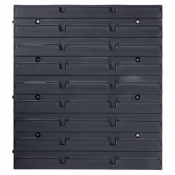 vidaXL Storage Bin Kit with Wall Panels 39 Piece Red and Black Tool Boxes - Additional view 6