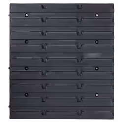 vidaXL Storage Bin Kit with Wall Panels 34 Piece Red and Black Tool Boxes - Additional view 6