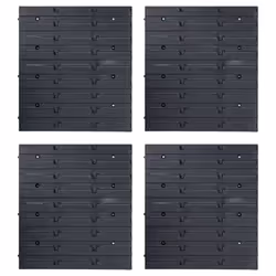 vidaXL Storage Bin Kit with Wall Panels 80 Piece Red and Black Tool Boxes - Additional view 5