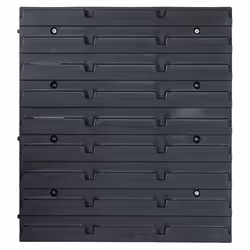 vidaXL Storage Bin Kit 103 Piece with Wall Panels Tool Organiser Red and Black - Additional view 6