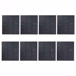 vidaXL Storage Bin Kit 141 Piece with Wall Panels Tool Organiser Red and Black - Additional view 5
