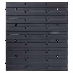 vidaXL Storage Bin Kit 141 Piece with Wall Panels Tool Organiser Red and Black - Additional view 6