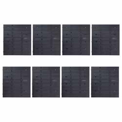 vidaXL 136 Piece Storage Bin Kit with Wall Panels Red and Black bin kit - Additional view 5