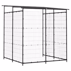 vidaXL Bicycle Shed Steel Black Outdoor Garden Bicycle Shelter Storage Shed - Additional view 4