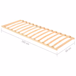 vidaXL Slatted Bed Base with 13 Slats 80x200 cm Bedroom Wooden Bed Fame Slat - Additional view 6