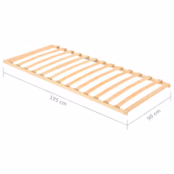 vidaXL Slatted Bed Base with 13 Slats 90x200 cm Bedroom Wooden Bed Fame Slat - Additional view 6