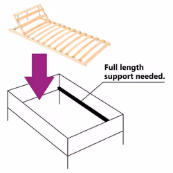 vidaXL Slatted Bed Base with 13 Slats Adjustable Head 80x200 cm Bed Frame - Additional view 5