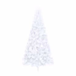 vidaXL Artificial Half Christmas Tree with Stand White 240 cm PVC Xmas Tree