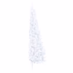 vidaXL Artificial Half Christmas Tree with Stand White 240 cm PVC Xmas Tree