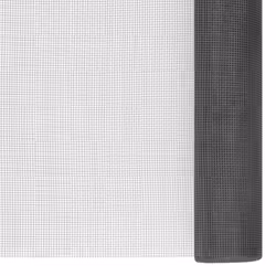vidaXL Mesh Screen Fiberglass 60x2000 cm Black Outdoor Garden Fence Panel