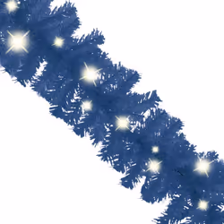 vidaXL Christmas Garland with LED Lights 10 m Blue Holiday Xmas Decoration