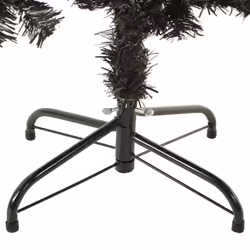 vidaXL Slim Christmas Tree Black 150 cm Holiday Decoration Xmas Tree Ornament - Additional view 4