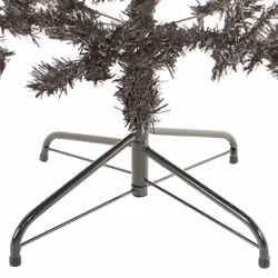 vidaXL Slim Christmas Tree Black 210 cm Holiday Decoration Xmas Tree Ornament - Additional view 4