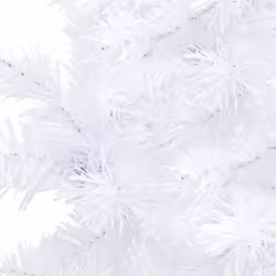 vidaXL Corner Artificial Christmas Tree White 240 cm PVC Christmas Decoration - Additional view 4