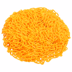 vidaXL Warning Chain Yellow 100 m ?6 mm Plastic Security Chain Barrier Link