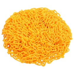 vidaXL Warning Chain Yellow 100 m ?6 mm Plastic Security Chain Barrier Link