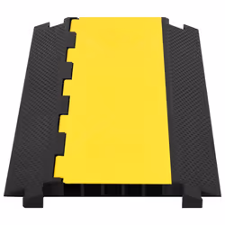 vidaXL Cable Protector Ramp with 5 Channels 90 cm Rubber Road Traffic Signs