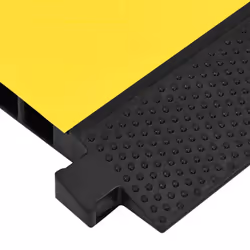 vidaXL Cable Protector Ramp with 5 Channels 90 cm Rubber Road Traffic Signs - Additional view 4