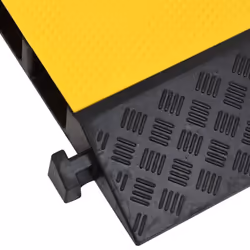 vidaXL 2x Cable Protector Ramps with 2 Channels Rubber Road Cable Cover Ramp - Additional view 5
