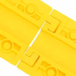 vidaXL 4x Cable Protector Ramps 98.5 cm Yellow Cover Ramp Road Traffic Signs
