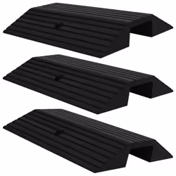vidaXL 3x Bridge Threshold Ramps Rubber Wheelchair Rollators Door Curb Ramp