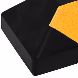 vidaXL 2x Reflective Parking Blocks Rubber Wheel Stopper Parking Signs Curbs - Additional view 6