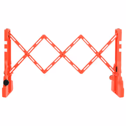 vidaXL Folding Traffic Barrier Red Signage Safety Road Barrier Traffic Signs