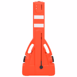 vidaXL Folding Traffic Barrier Red Signage Safety Road Barrier Traffic Signs - Additional view 5