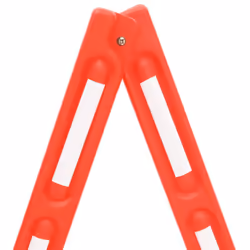 vidaXL Folding Traffic Barrier Red Signage Safety Road Barrier Traffic Signs - Additional view 8