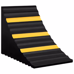 vidaXL 2x Wheel Chocks 29x16x19 cm Rubber Car Vehicle Wheel Stopper Blocker