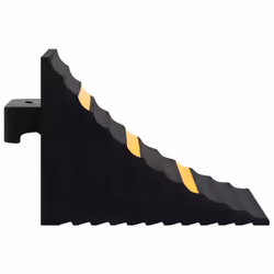 vidaXL 2x Wheel Chocks 29x16x19 cm Rubber Car Vehicle Wheel Stopper Blocker - Additional view 6