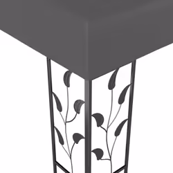 vidaXL Gazebo with LED String Lights 3x3 m Anthracite Outdoor Pavilion Sunshade - Additional view 7