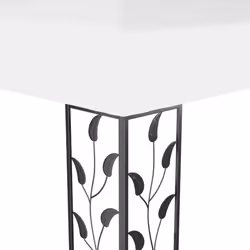 vidaXL Gazebo with LED Double Roof and String Lights 3x4 m White Pavilion Tent - Additional view 7
