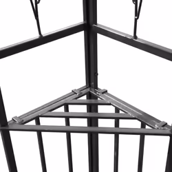 vidaXL Gazebo with Double Roof and LED String Lights 3x4m Anthracite Pavilion - Additional view 8