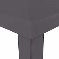 vidaXL Gazebo with Double Roof and LED String Lights 3x3 m Anthracite Pavilion