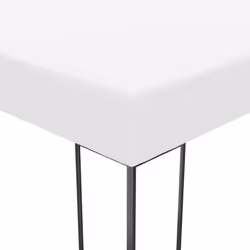 vidaXL Gazebo with LED String Lights 4x3x2.7 m White Outdoor Pavilion Sunshade - Additional view 6