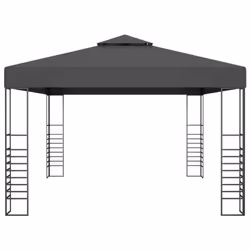 vidaXL Gazebo with LED String Lights 3x4m Anthracite Outdoor Pavilion Sunshade - Additional view 7