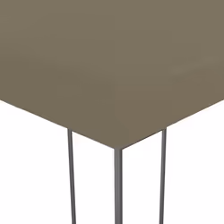 vidaXL Garden Marquee with LED String Lights 3x3 m Taupe Outdoor Sunshade - Additional view 4