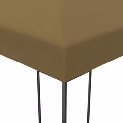 vidaXL Gazebo with LED String Lights 3x4m Taupe 180 g/mÂ² Outdoor Sunshade Tent - Additional view 5