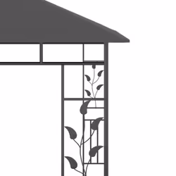 vidaXL Gazebo with Mosquito Net & LED String Lights 3x3x2.73 m Anthracite - Additional view 8