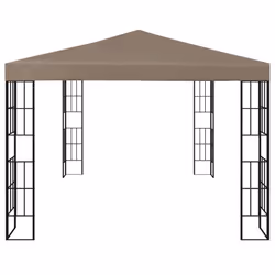 vidaXL Gazebo with LED String Lights Outdoor Pavilion Sunshade Canopy Tent - 3 x 4 m - Additional view 4