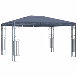 vidaXL Gazebo with LED String Lights 400x300 cm Anthracite Outdoor Marquee - Additional view 6