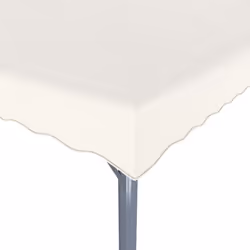 vidaXL Gazebo with LED String Lights 400x300cm Cream Aluminium Patio Sunshade - Additional view 7